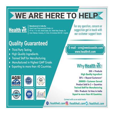 HealthVit Fitness 100% Ultra Premium Whey Protein Powder - Chocolate Flavour 1 kg - Whey Proteins