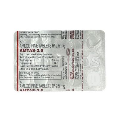 Amtas 2.5mg Tablet 15'S - Hypertension-Cal