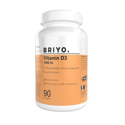 Briyo Vitamin D3 1000 IU Softgel 90's - Multi-Vitamins
