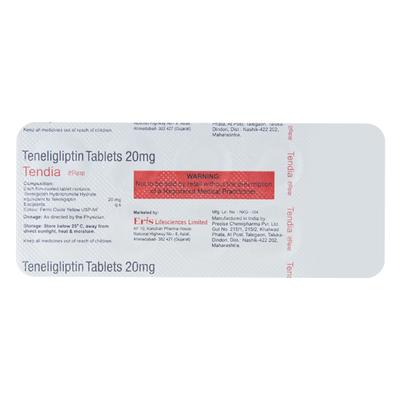 Tendia 20mg Tablet 10'S - Diabetes-Ant