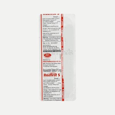 Rozfirst 5mg Tablet 10'S - High Cholesterol-Dys