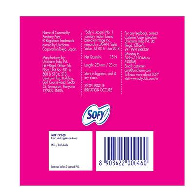 Sofy Bodyfit Sanitary Pads 18's - Sanitary Napkins