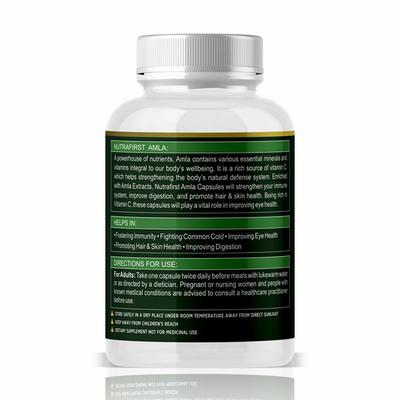 Nutrafirst Amla 500 mg Capsule 60's - Herbal Dietary Supplement