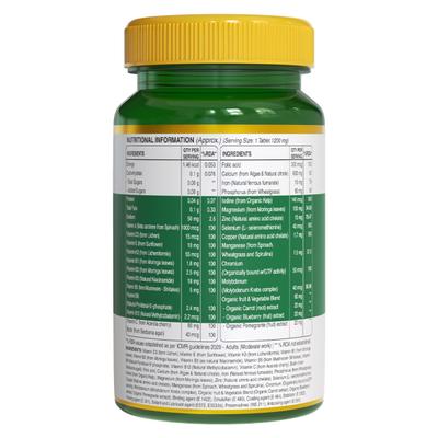 Pure Nutrition Organic Whole Food Multivitamin Tablet 60's - Multi-Vitamins