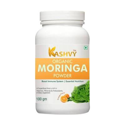 Kashvy Organic Moringa Powder - Orange Flavour 100 gm - Health Products