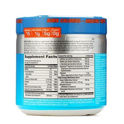 GNC Total Lean Advanced Energize Burn Powder - Fruit Punch 220 gm - Weight Loss