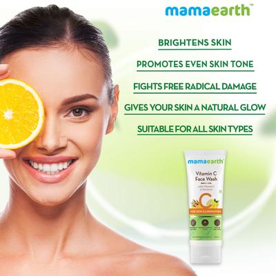 Mamaearth Face Wash - Vitamin C 100 ml - Face Wash & Cleansers