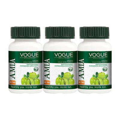 Vogue Wellness Amla Tablet (Pack of 3 x 60's) - Pure Herbs