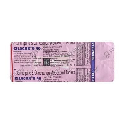 Cilacar O 40mg Tablet 10'S - Hypertension-Ang