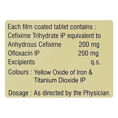 Cefitaxe O 200/200mg Tablet 10'S - Bacterial Infections-Cep