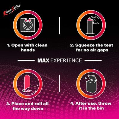 Kamasutra Orgas Max 5-in-1 Condoms 6's - Plain/Flavoured Condoms