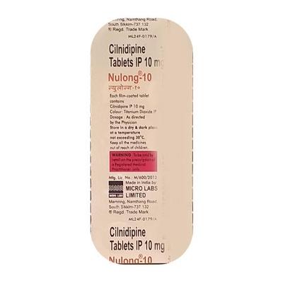 Nulong 10mg Tablet 10'S - Hypertension-Cal