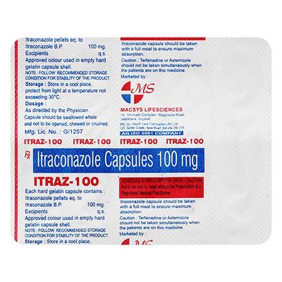 ITRAZ 100 Capsule 10's - Fungal Infections-Anf
