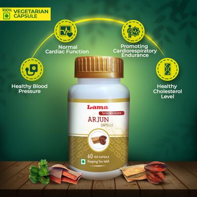 Lama Arjun Capsule 60's - Speciality Medicines