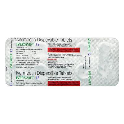 IVERSWIFT 12mg Dispersible Tablet 10's - Parasitic Worms-Ant