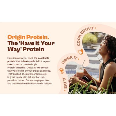 Origin Nutrition Vegan Protein Powder - Chocolate Flavour 271 g - Whey Proteins