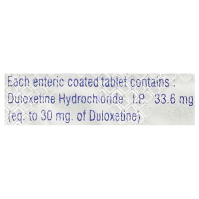 DULOXIN 30mg Tablet 10's - Depression-Ant