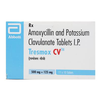 Tresmox CV 500/125mg Tablet 6'S - Bacterial Infections-Pen