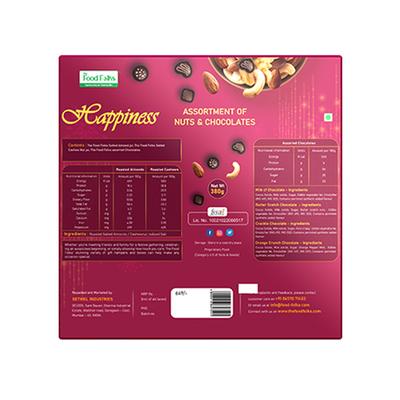The Food Folks Happiness Gift Pack (Nuts & Chocolate) 380 gm - Nutritional Bars
