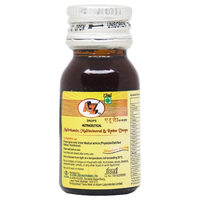 A TO Z NS Strawberry Flavour Drops 15ml - Supplements-Vam