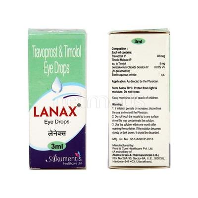 Lanax Eye Drops 3ml - Glaucoma-Ant