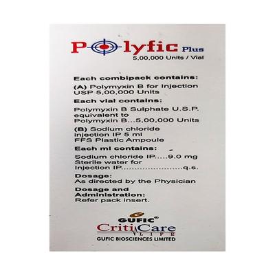 POLYFIC PLUS 500000units Injection 1's - Bacterial Infections-OAB