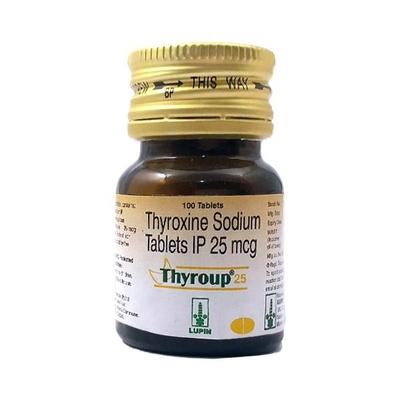 Thyroup 25Mcg Tablet 100'S - Hypothyroidism