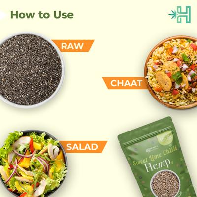 Health Horizons Sweet Lime Chilli Roasted Hemp Seeds (Pack of 2 x 100 gm) 1's - Nutritional Bars