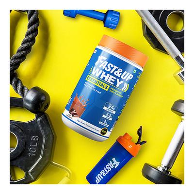 Fast&Up Whey Essentials Premium Whey Blend Powder - Rich Chocolate 480 gm - Whey Proteins