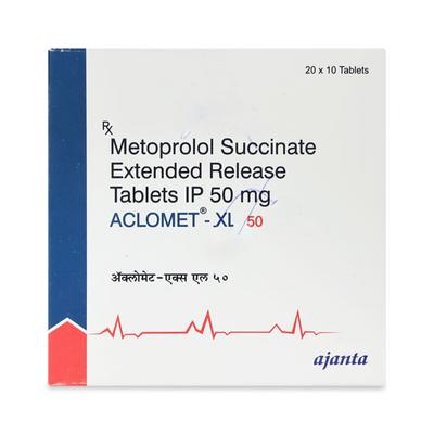 ACLOMET XL 50mg Tablet 10's - Hypertension-Bet