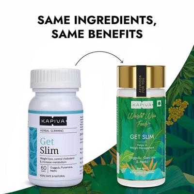 Kapiva Get Slim Capsules 60's - Speciality Medicines