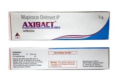 Axibact Ointment 5gm - Bacterial Infections-Tan