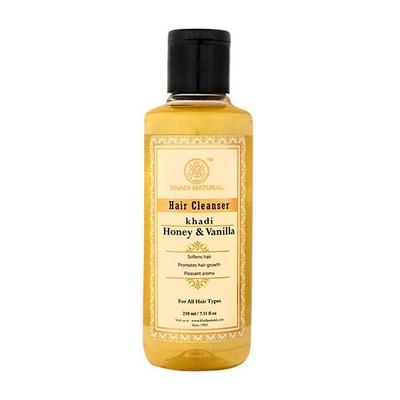 Khadi Natural Hair Cleanser - Honey & Vanilla 210 ml - Shampoos