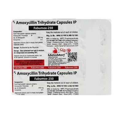 FABUMOX 250 Capsule 10's - Bacterial Infections-Pen