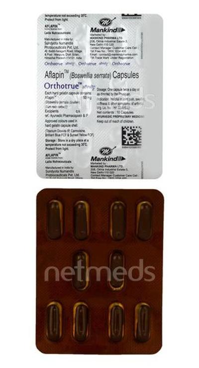 Orthotrue 50mg Capsule 10'S - Supplements-Sup