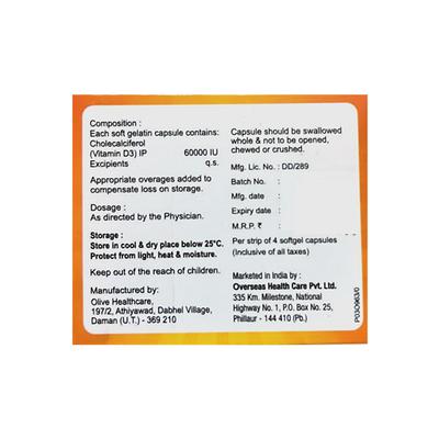 OD3 60k Capsule 4's - Supplements-Vit