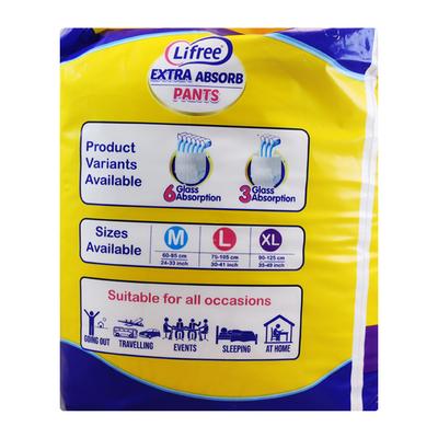 Lifree Extra Absorb Adult Diaper Pants (XL) 10's - Adult Diapers & Pads