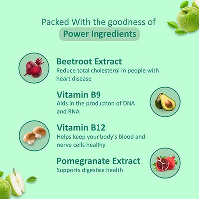 Power Gummies Apple Cider Vinegar Gummies for Managing Weight with Green Apple Flavour-60 Gummies 1's - Apple Cider Vinegar - Acv