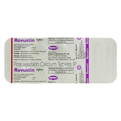 ROVUSTIN 10mg Tablet 10's - High Cholesterol-Dys