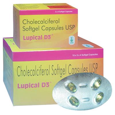 LUPICAL D3 Softgel Capsule 4's - Supplements-Vam