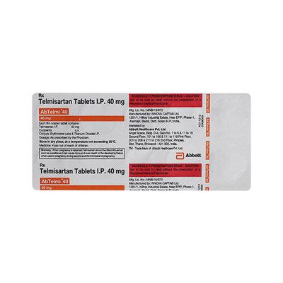 ABTELMI 40mg Tablet 10's - Hypertension-Ang