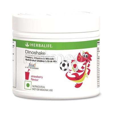Herbalife Dinoshake Nutritional Children S Drink Powder Strawberry 200 Gm - Kids Nutrition