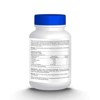 Healthvit Iron 17 mg Tablet 60's - Calcium And Minerals