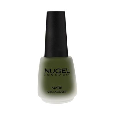 Nugel CAMO GREEN M14 Non Uv Gel Matte Nail Enamel 13 ml - Nail Polish