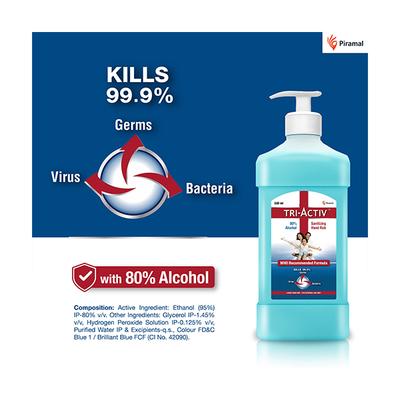 Tri-Activ Sanitizing Hand Rub Liquid 500 ml - Hand Sanitizer