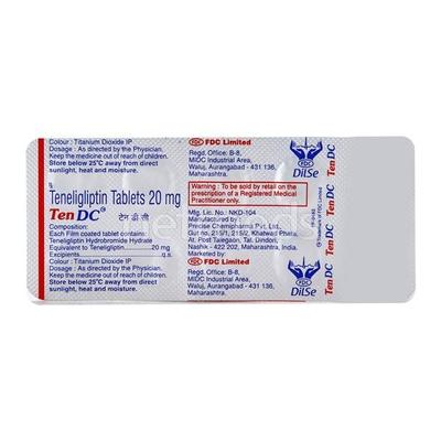 Tendc 20mg Tablet 10'S - Diabetes-Ant