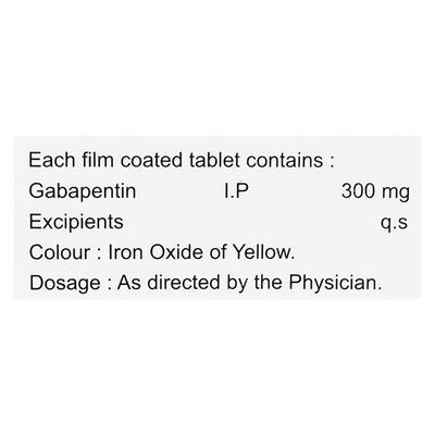 GABAVEL 300mg Tablet 10's - Epilepsy/Convulsion-Ant