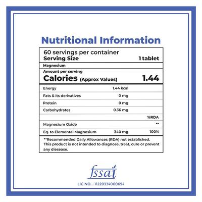 Boldfit Magnesium 340 mg Tablet 60's - Calcium And Minerals