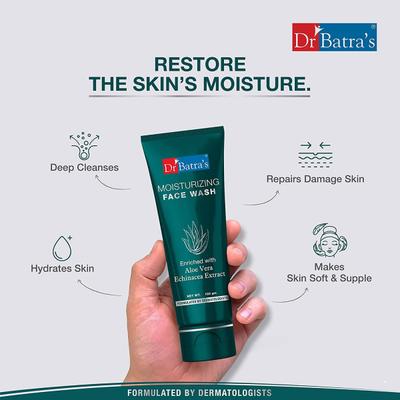 Dr Batra's Moisturizing Face Wash - Aloe Vera 100 gm - Face Wash & Cleansers