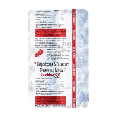 JUPIDOX CV Tablet 10's - Bacterial Infections-Cep